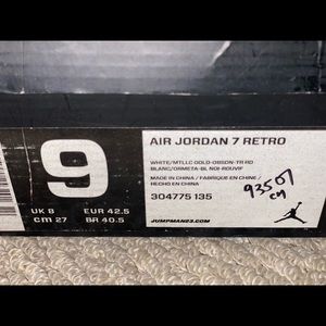 Olympic retro Jordan 7’s